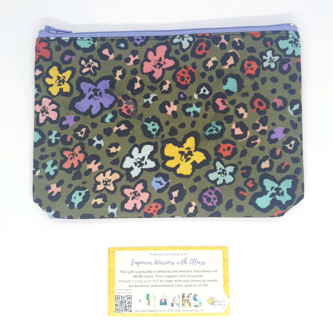 Non-Quilted Italian Fabric Pouch