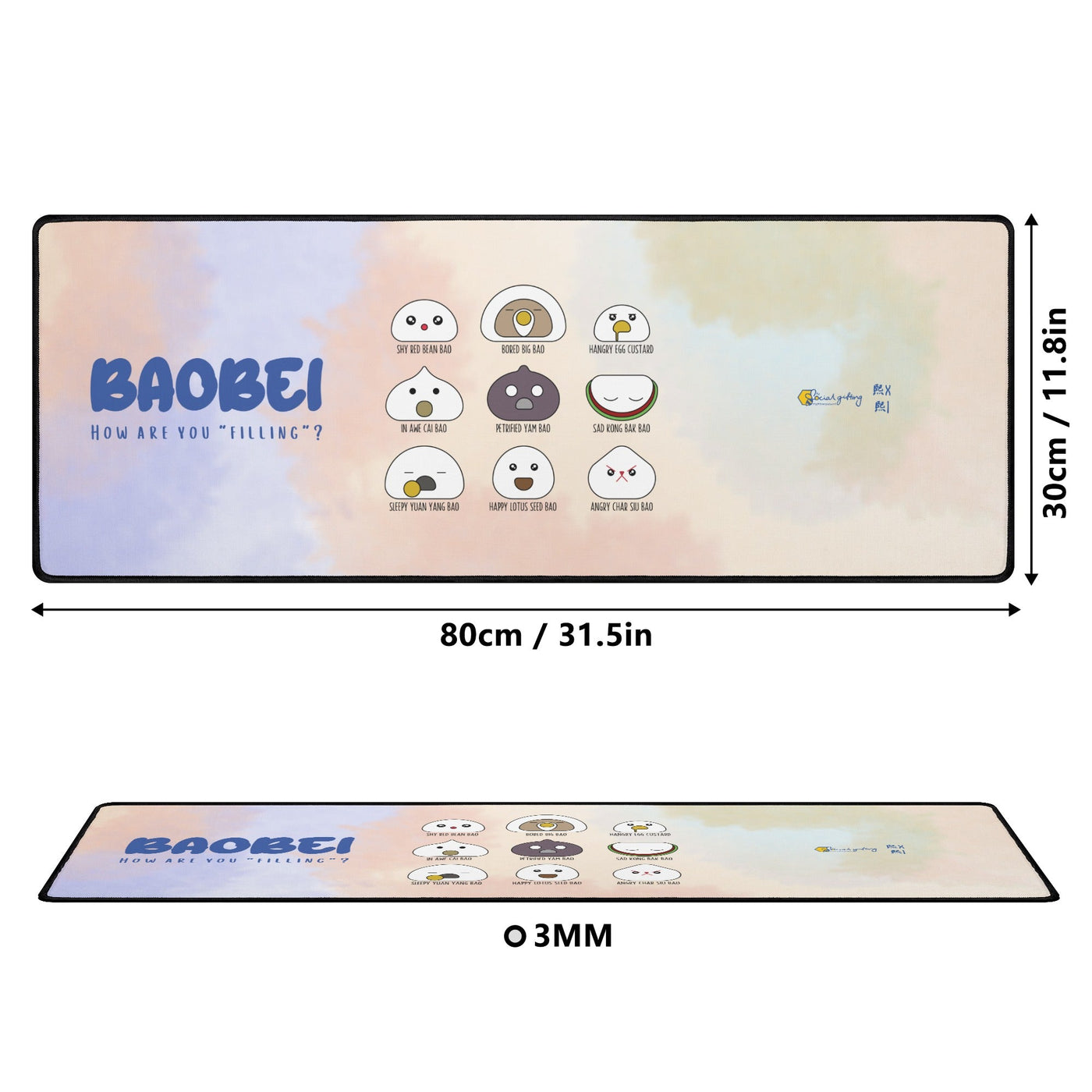 Original BAOBEI Artwork Mouse Mat (ready stock)