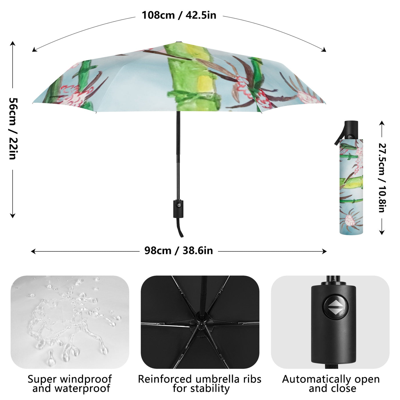 Fully Auto Open & Close Umbrella (45 days pre-order)