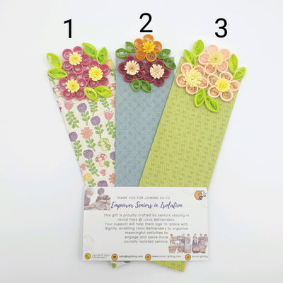 Flower Paper Quilling Bookmark