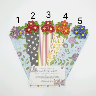Flower Paper Quilling Bookmark