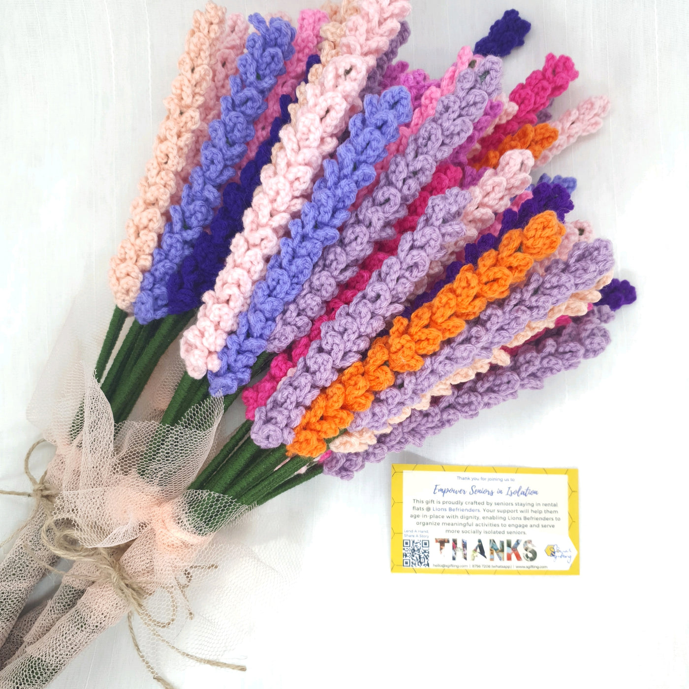 Crocheted Lavender Bouquet