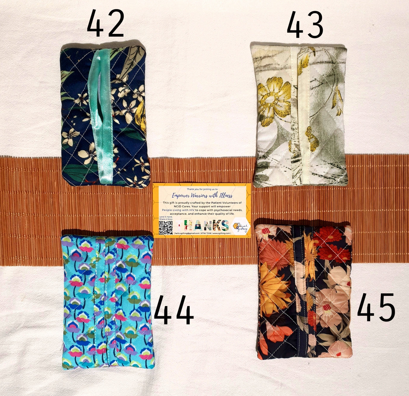 Fancy Pocket Tissue Cover (Assorted Designs)