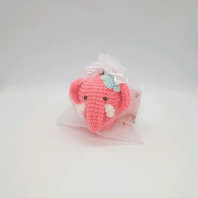 Hand Crocheted Elephant Keyring