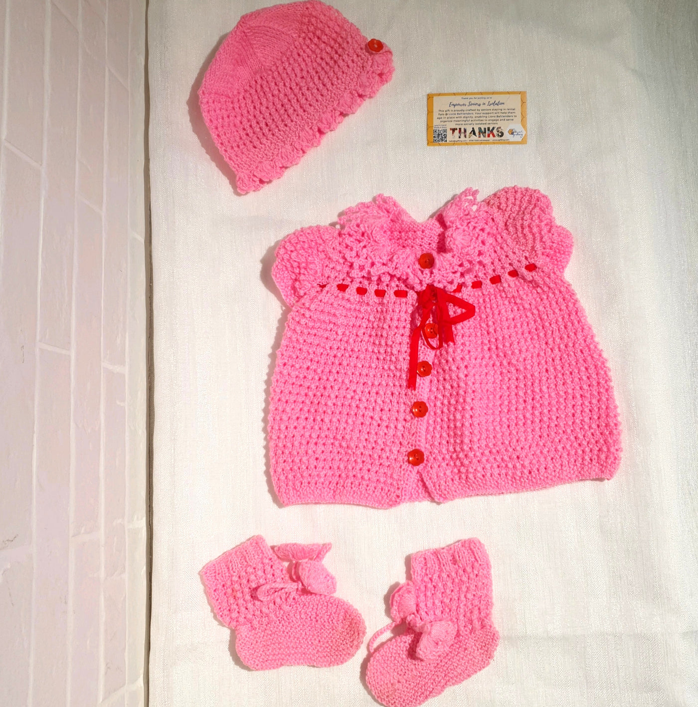 Hand Crocheted Toddler Clothes Set