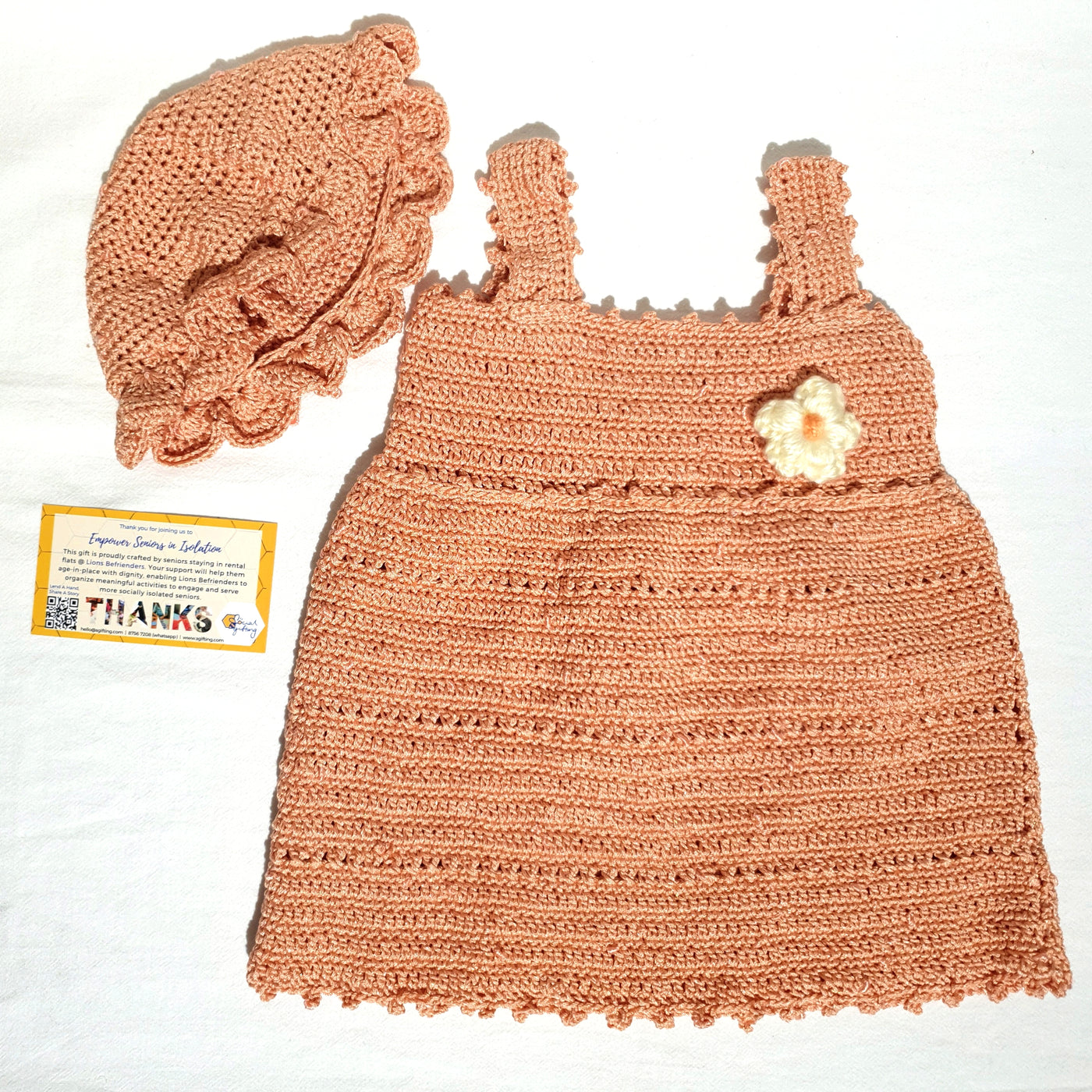 Hand Crocheted Baby Dress