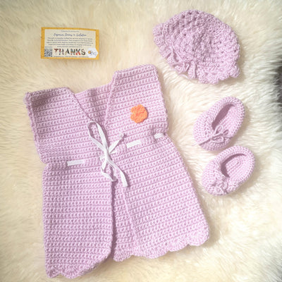 Hand Crochet Baby Clothes Set