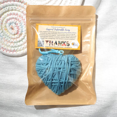 Yarn Hearts Keyring