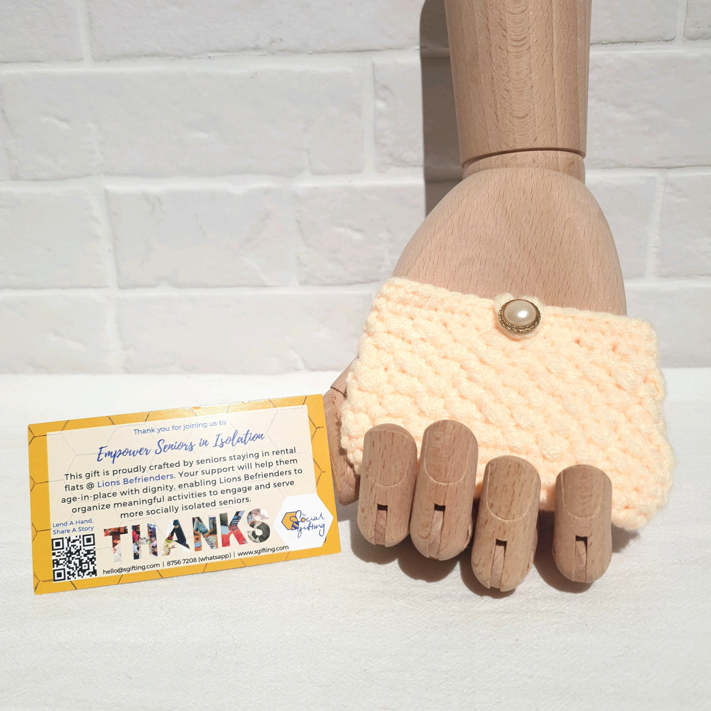 Hand Crocheted Card Holder