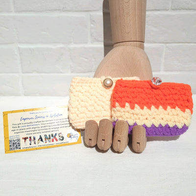 Hand Crocheted Card Holder