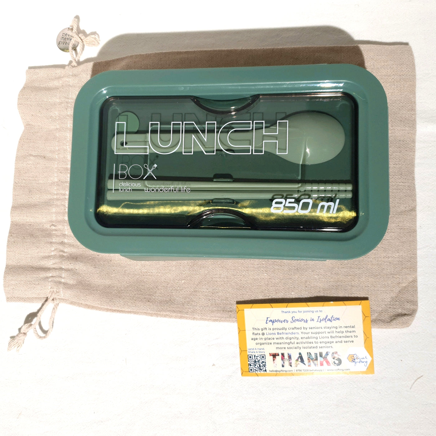 Lunch Box with Canvas Bag