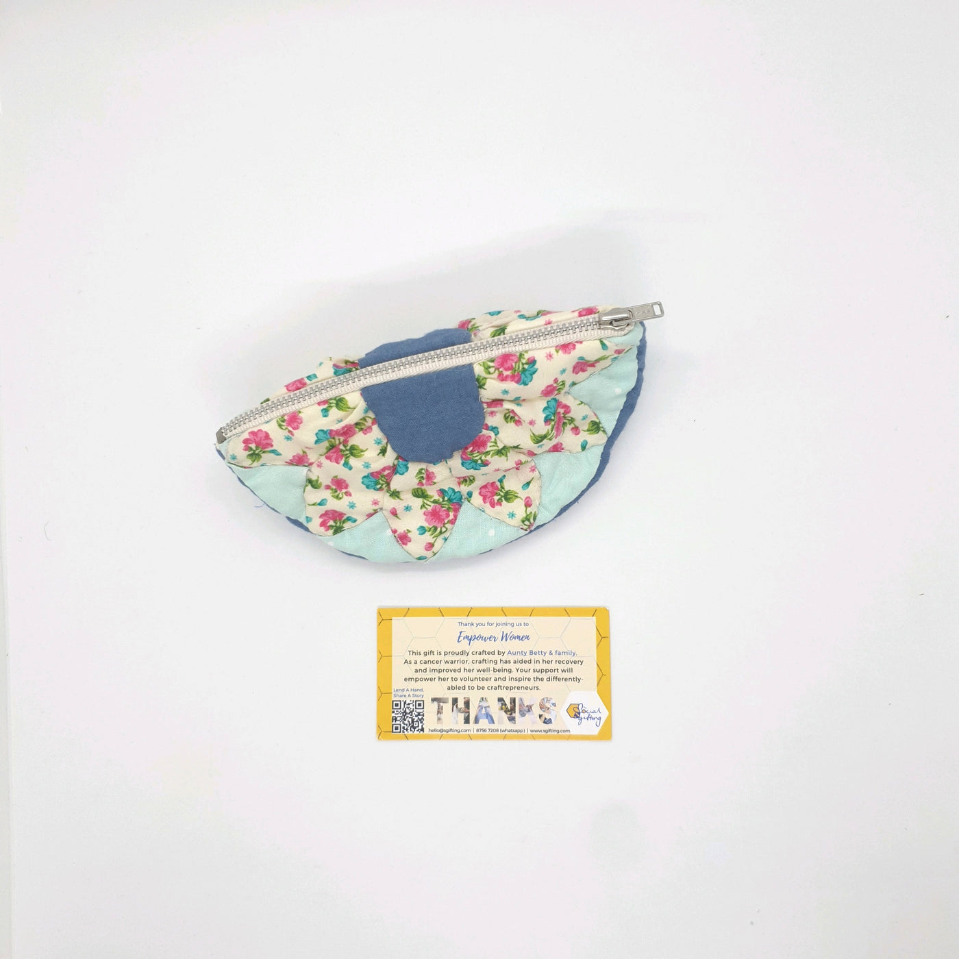 Hand sewn Patchwork Watermelon Purse