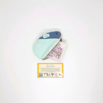 Hand Sewn Patchwork Mouse Coin Purse
