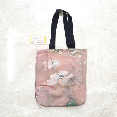 Water Lilies Canvas Handbag