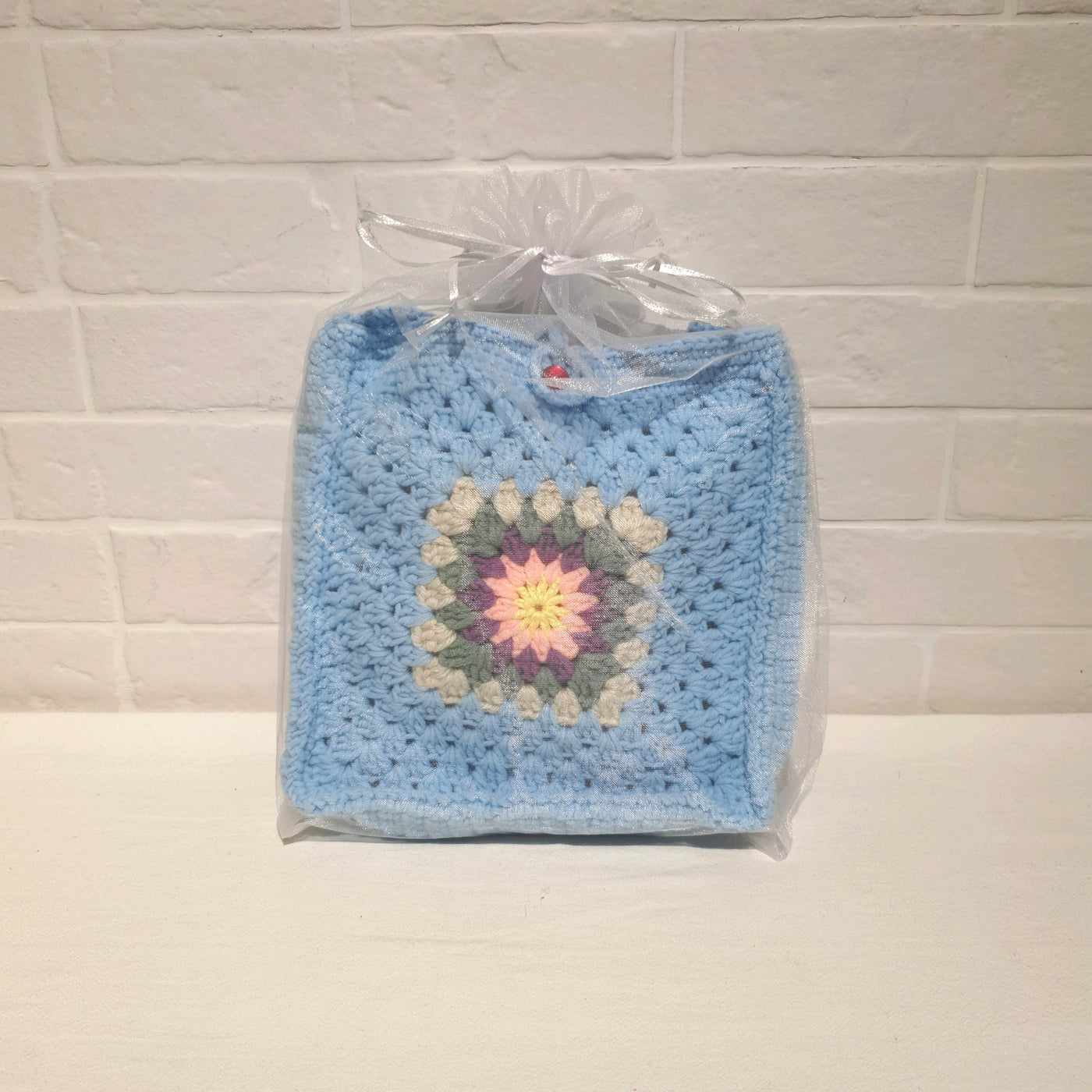 Hand Crocheted Crossbody Flower Patterned Bag