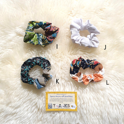 Upcycled Fabric Scrunchie