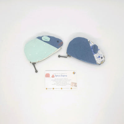 Hand Sewn Patchwork Mouse Coin Purse