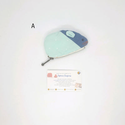 Hand Sewn Patchwork Mouse Coin Purse
