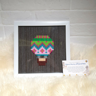 Assorted Hama Beads with Wooden Frame (20 x 20cm)