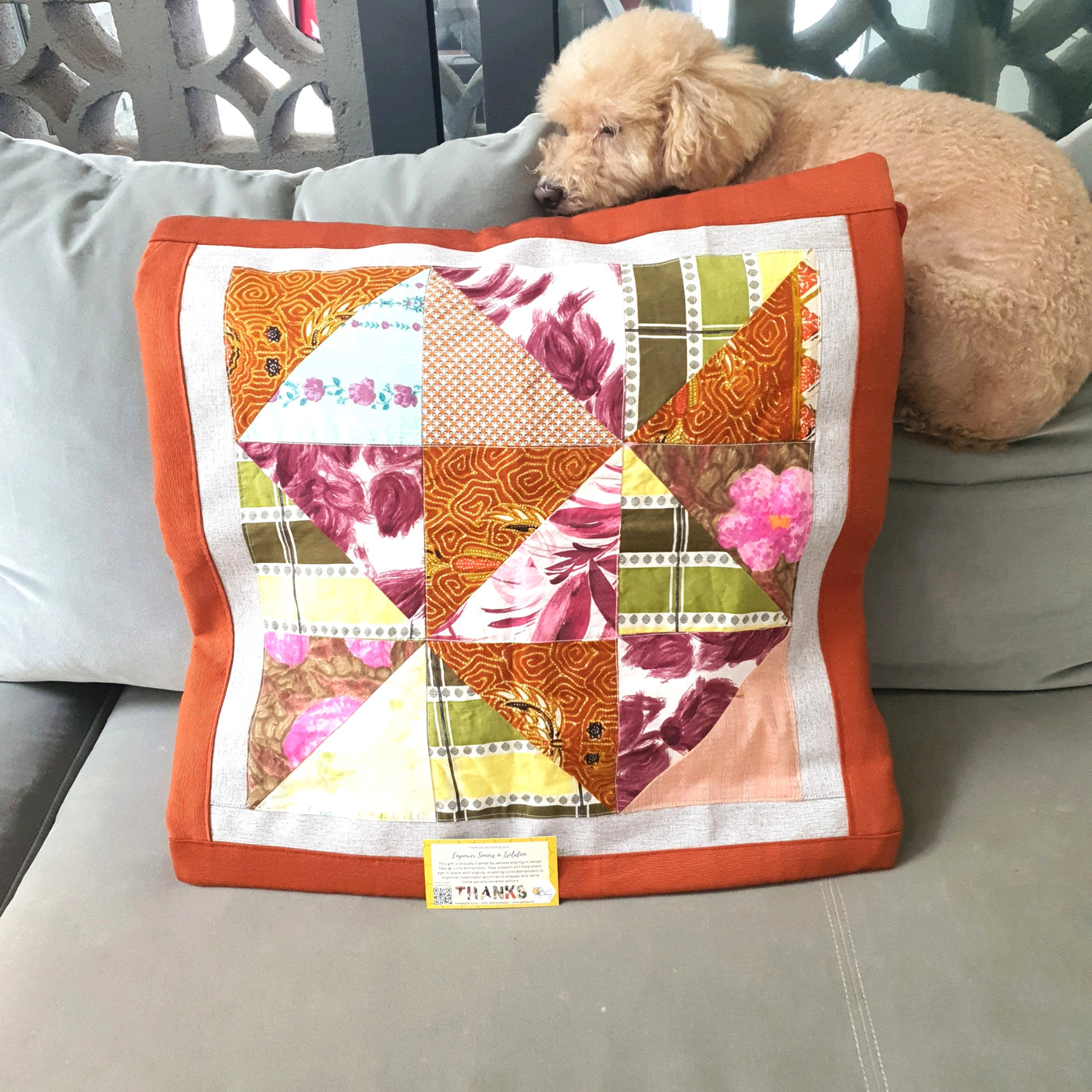 Upcycled Printed Cushion Cover