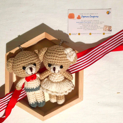 Hand Crocheted Bride & Groom Bear