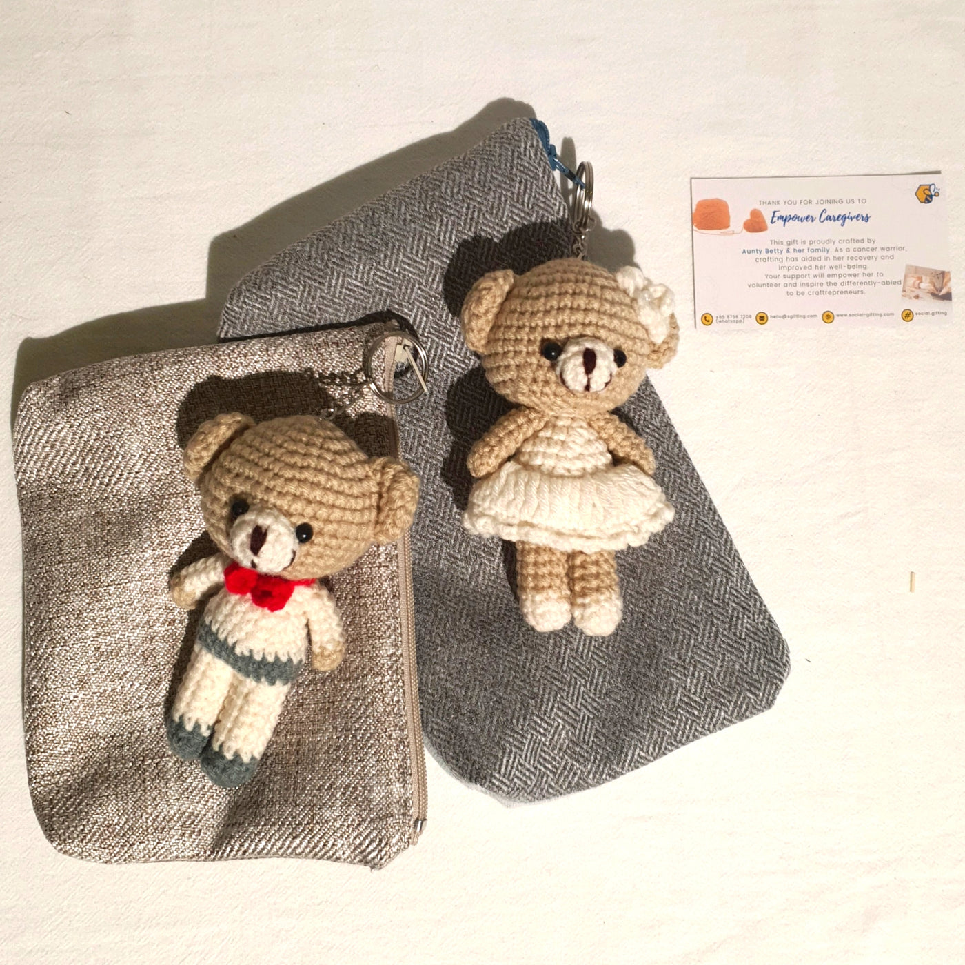 Hand Crocheted Bride & Groom Bear