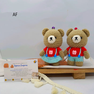 Crocheted Bear with Jumpsuit