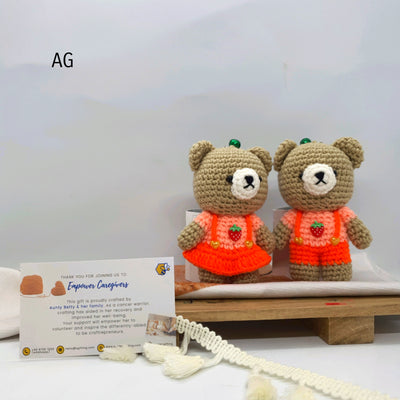 Crocheted Bear with Jumpsuit