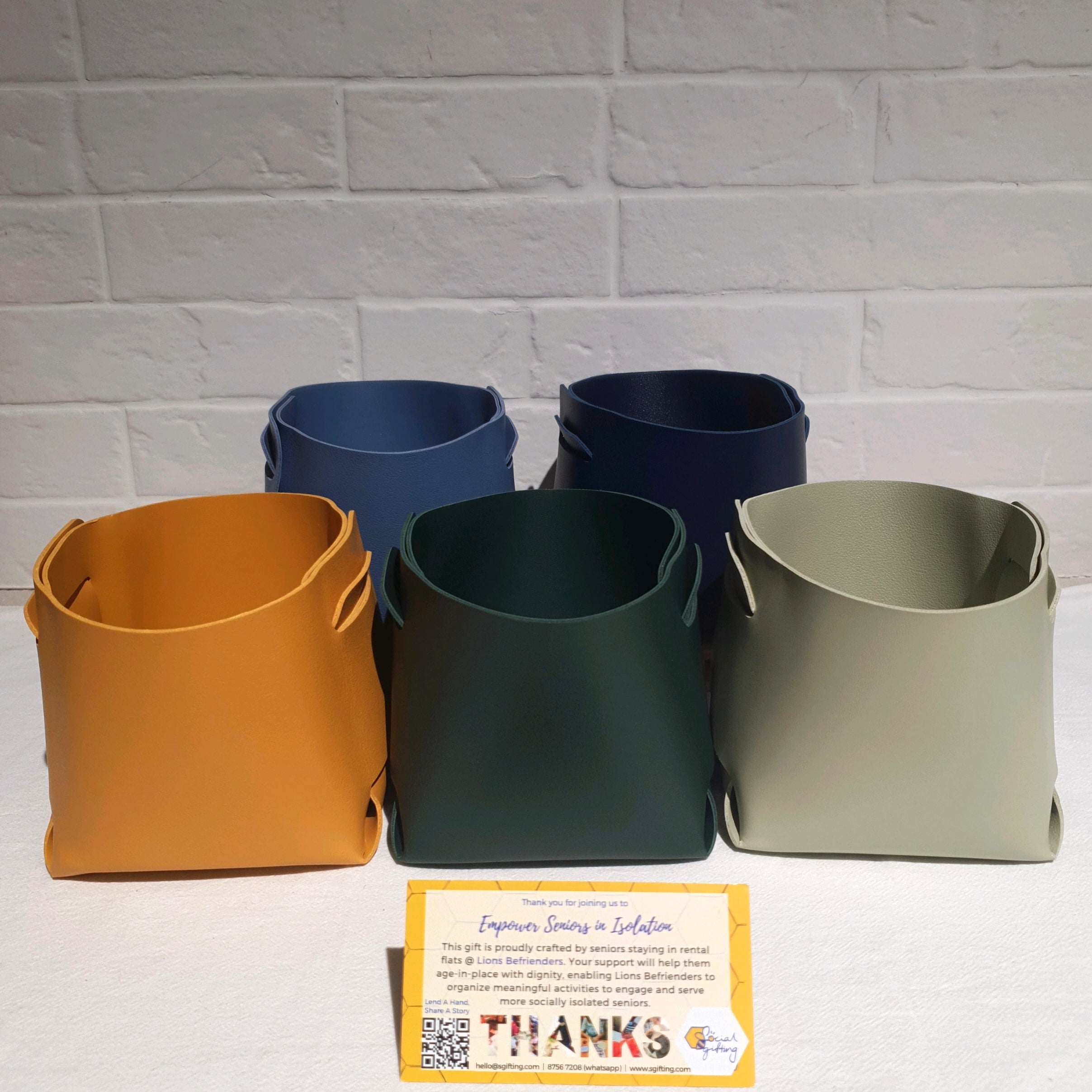 PU Leather storage box (small) – Social Gifting / SGifting Pte Ltd