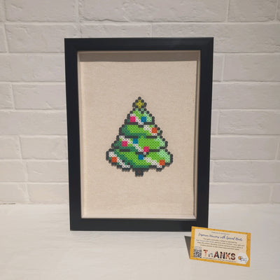 Christmas Themed Hama Beads with Frame (24 x 33cm)