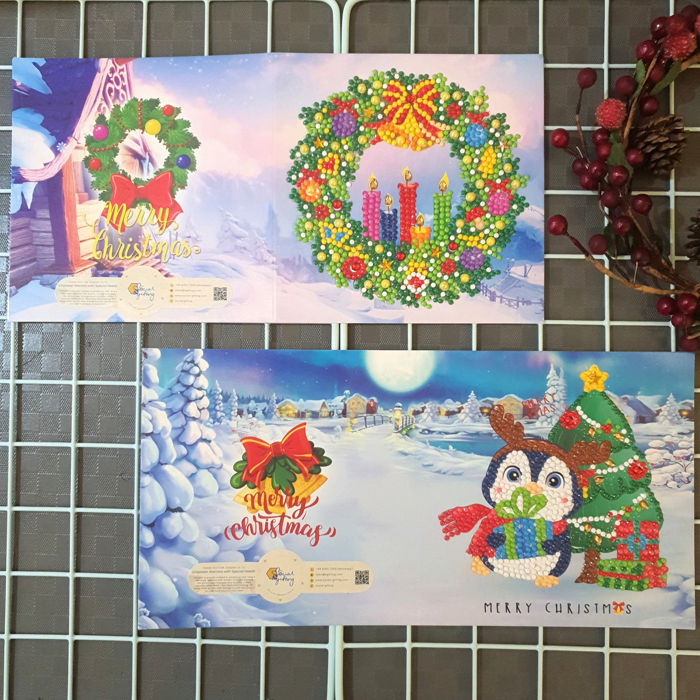 Christmas Diamond Art Greeting Card