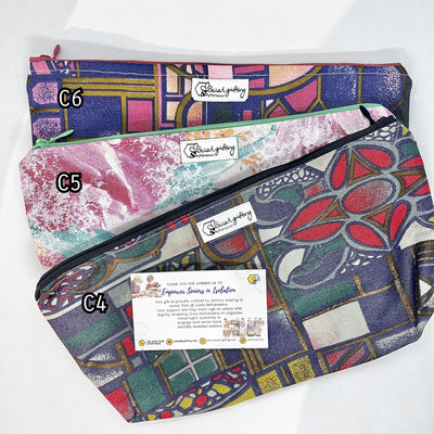 Assorted Colourful Handsewn Pouch