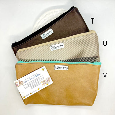 Assorted PU Leather Pouches (Medium)