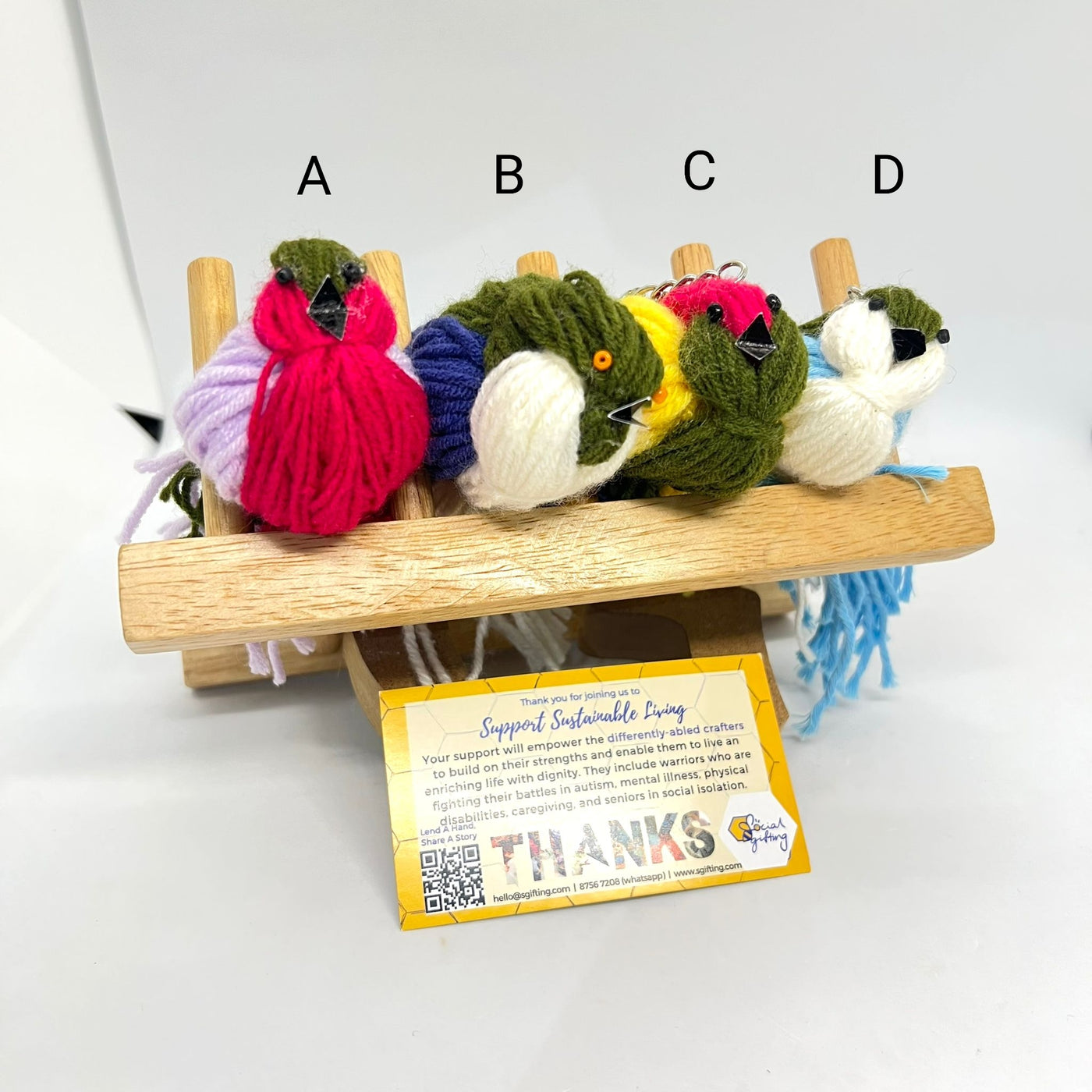 Yarn Birds Keyring