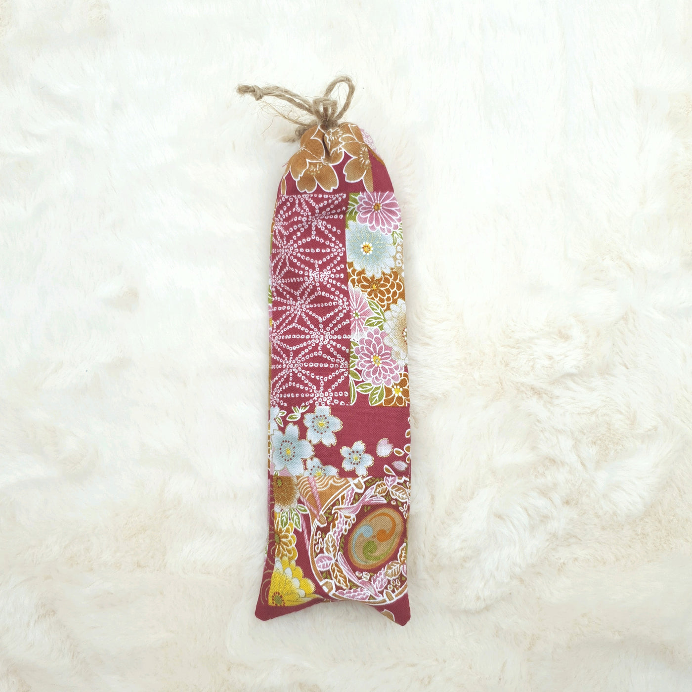 3-in-1 Wheat Cutlery Set w Fabric Pouch