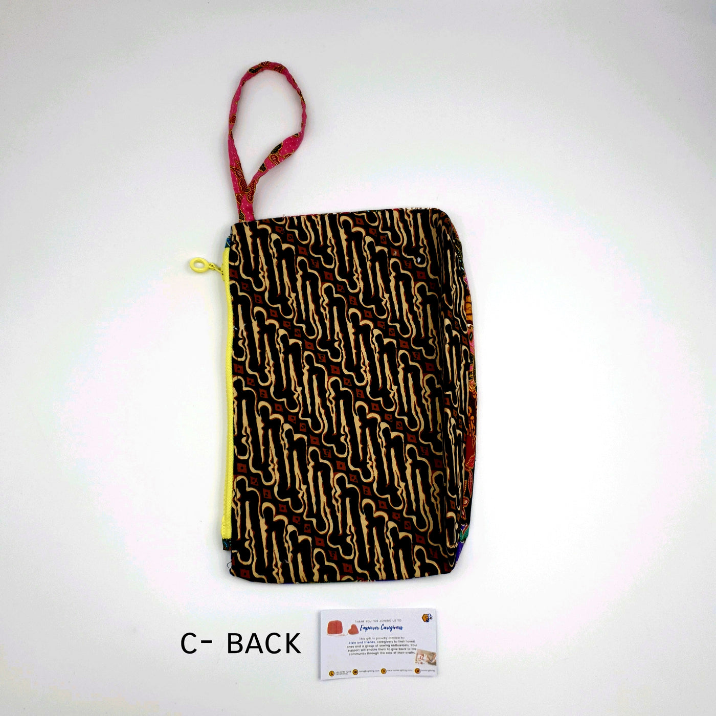 Hand Sewn Batik Pouch with Zip