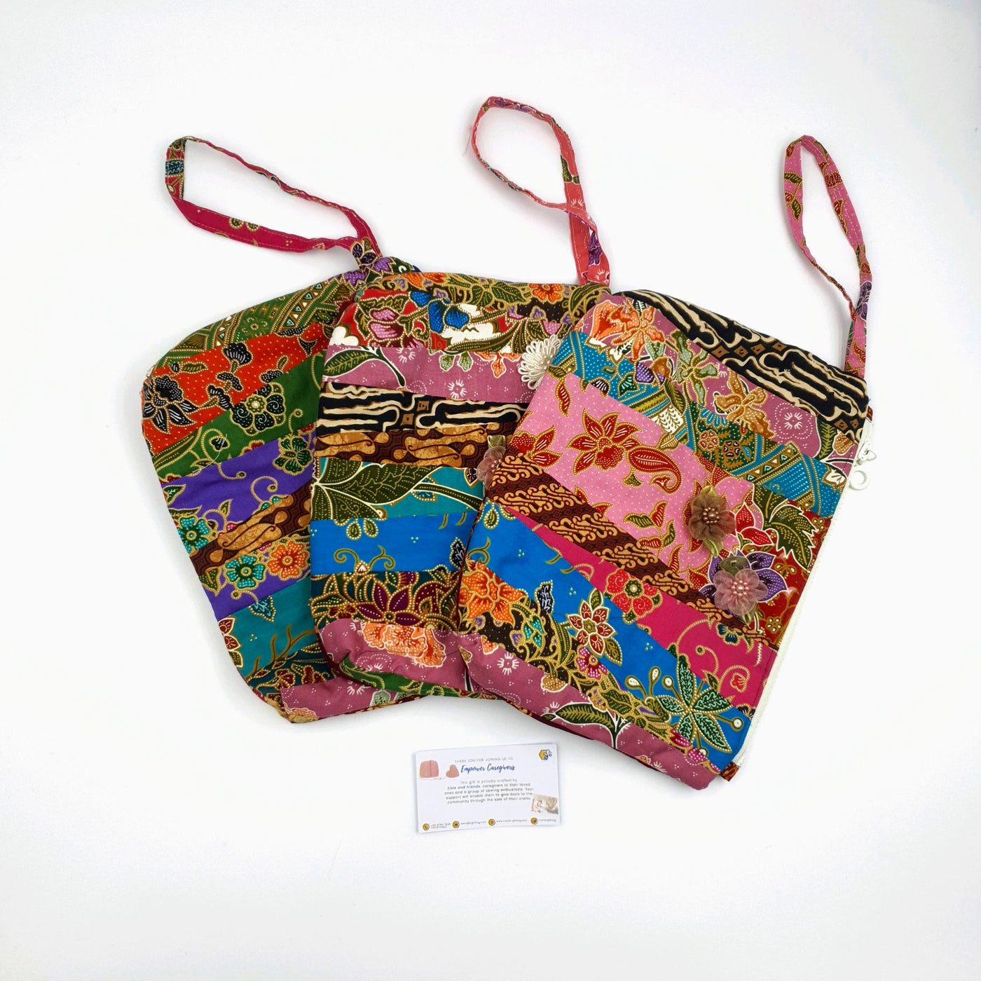 Hand Sewn Batik Pouch with Accessories