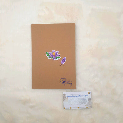 Diamond Art Stickers on Notebook