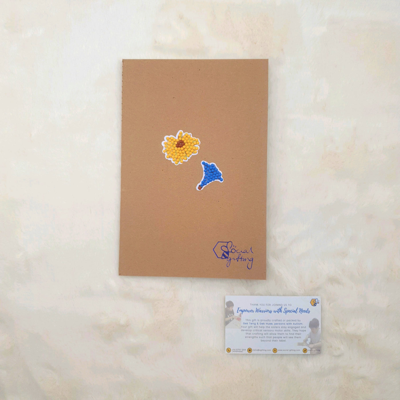 Diamond Art Stickers on Notebook