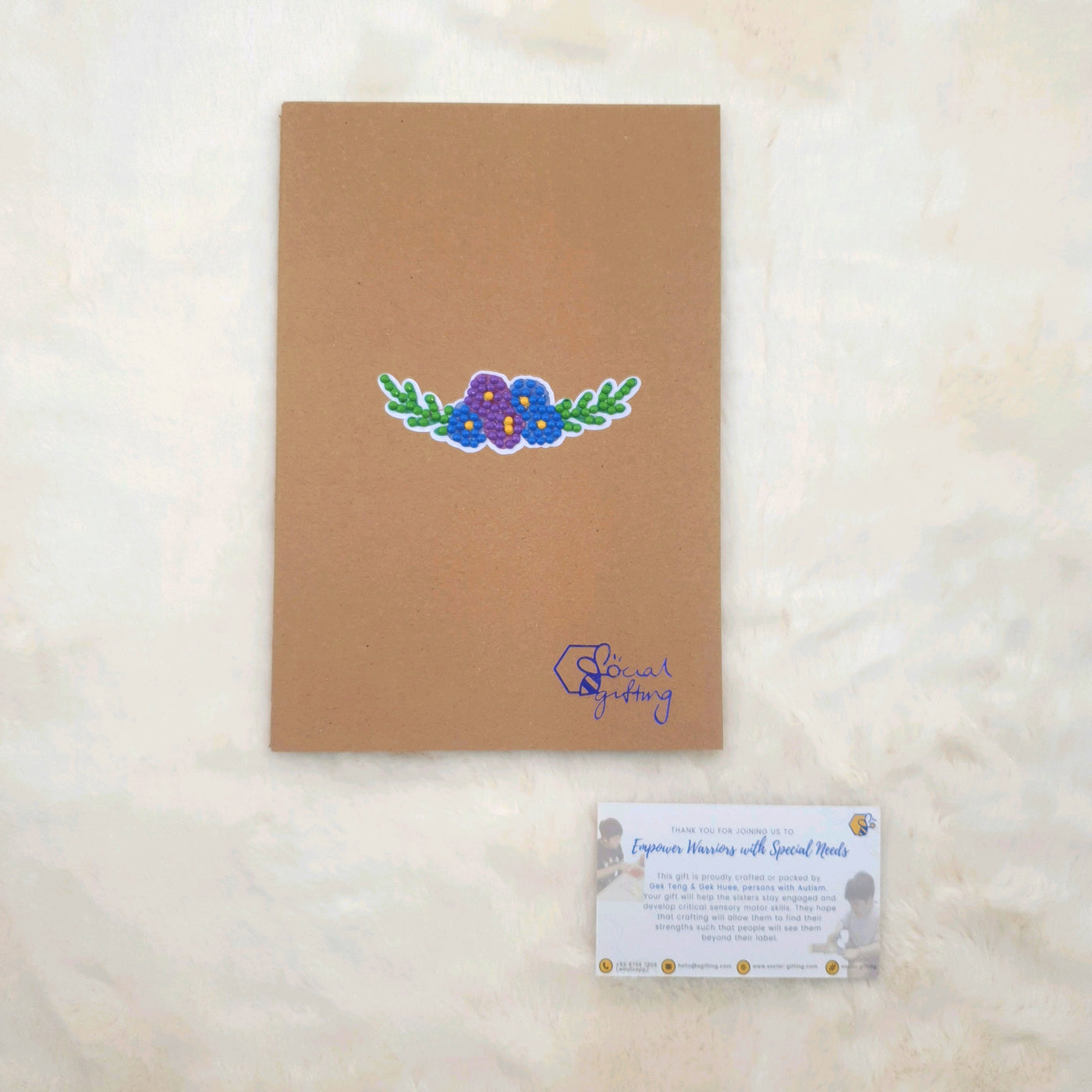 Diamond Art Stickers on Notebook