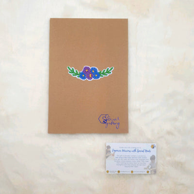 Diamond Art Stickers on Notebook