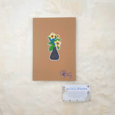 Diamond Art Stickers on Notebook
