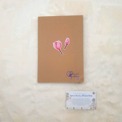 Diamond Art Stickers on Notebook