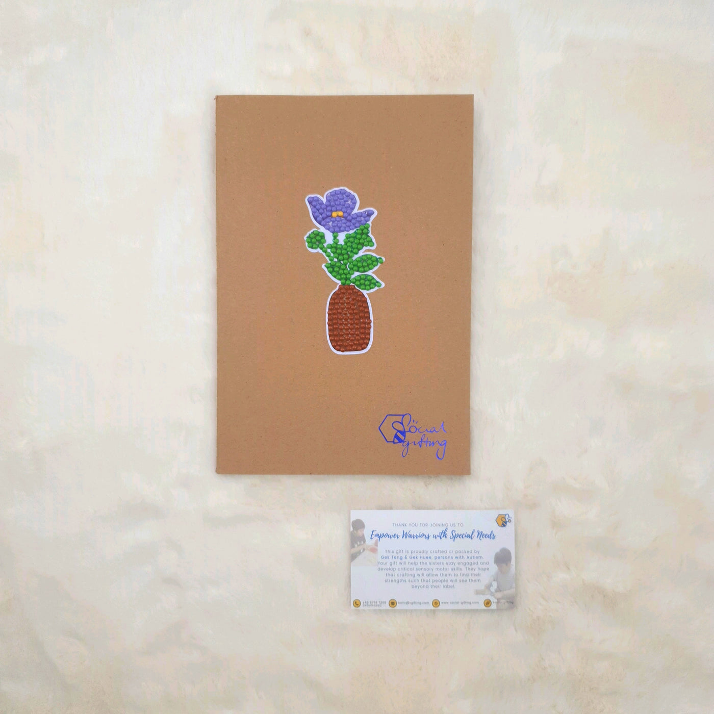 Diamond Art Stickers on Notebook