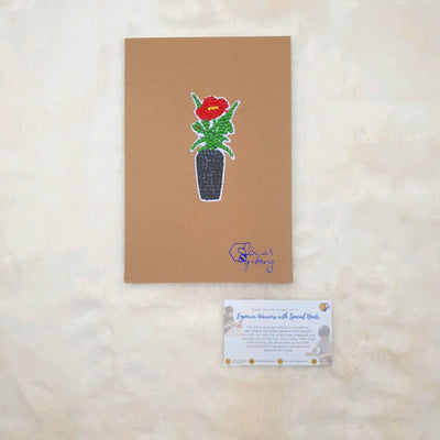 Diamond Art Stickers on Notebook