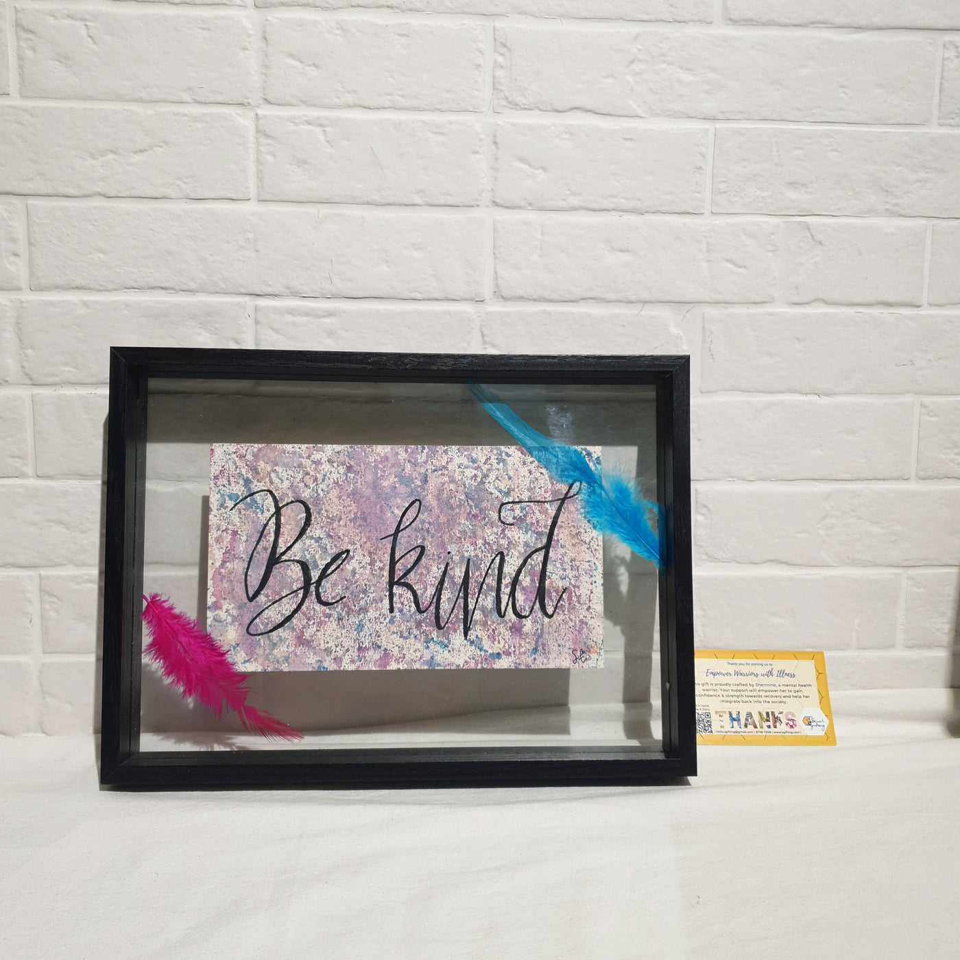 A4 Wooden frame with motivational quote
