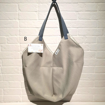 Upcycled Fabric V-Shaped Tote Bag