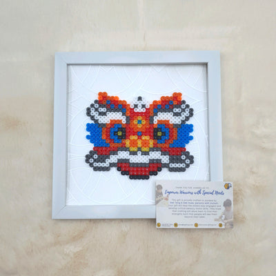 Assorted Hama Beads with Wooden Frame (20 x 20cm)