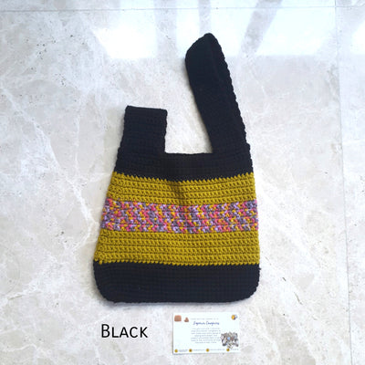 Hand Crocheted Knot Bag
