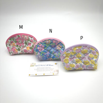 Half Moon Liberty Quilted Pouch (Small)